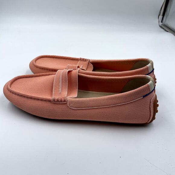 Rothy's The Driver Loafers Salmon Pink Knit Slip-On Driving Shoes - Size 11.5 - Picture 8 of 10